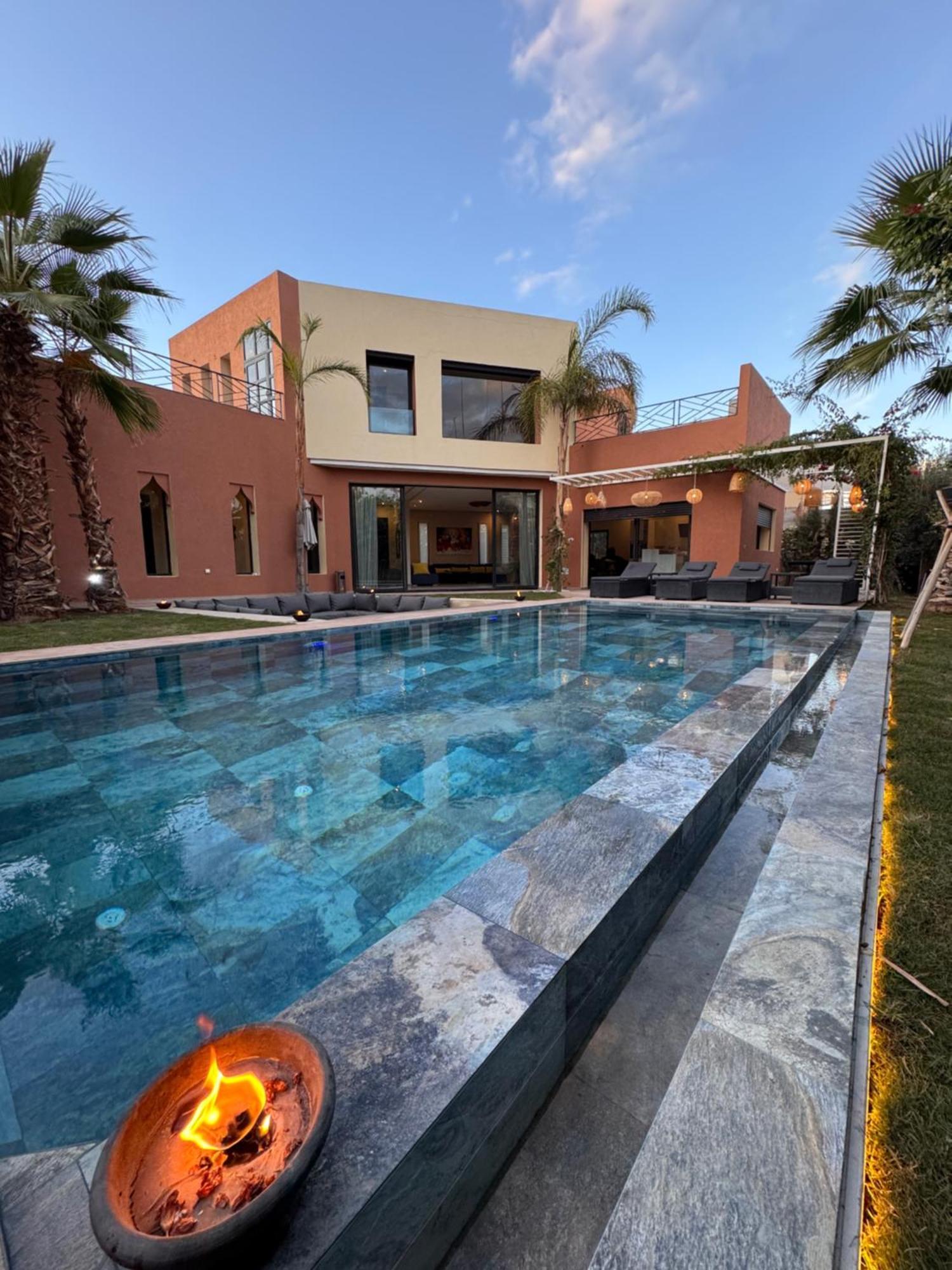 Villa Mattia Piscine Chauffee Sans Vis A Vis Marrakesh Extérieur photo